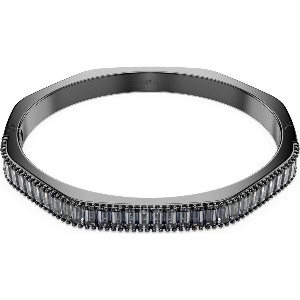 Swarovski Matrix Crystal Bangle In Metallic