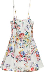 Camilla I Left My Heart in Granada Print Linen & Silk Minidress