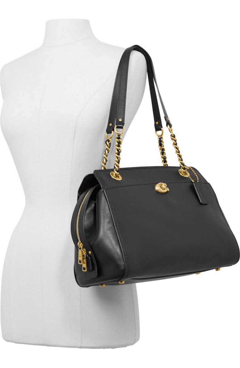 COACH Parker Leather Shoulder Bag, Alternate, color,