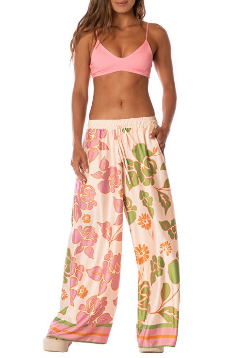 Floating Blooms Ophelia Cover-Up Drawstring Pants