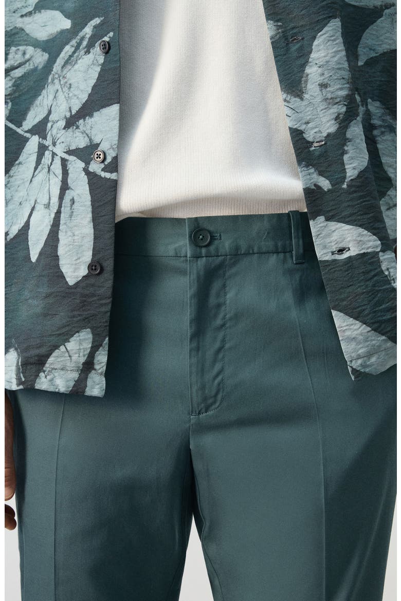 Regular Fit Pleat Front Pants, Alternate, color, FOREST GREEN