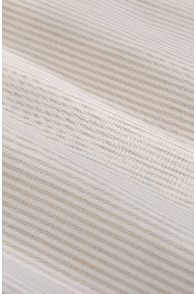 Axel Shaped Fit Striped Cotton Shirt, Alternate, color, SAND