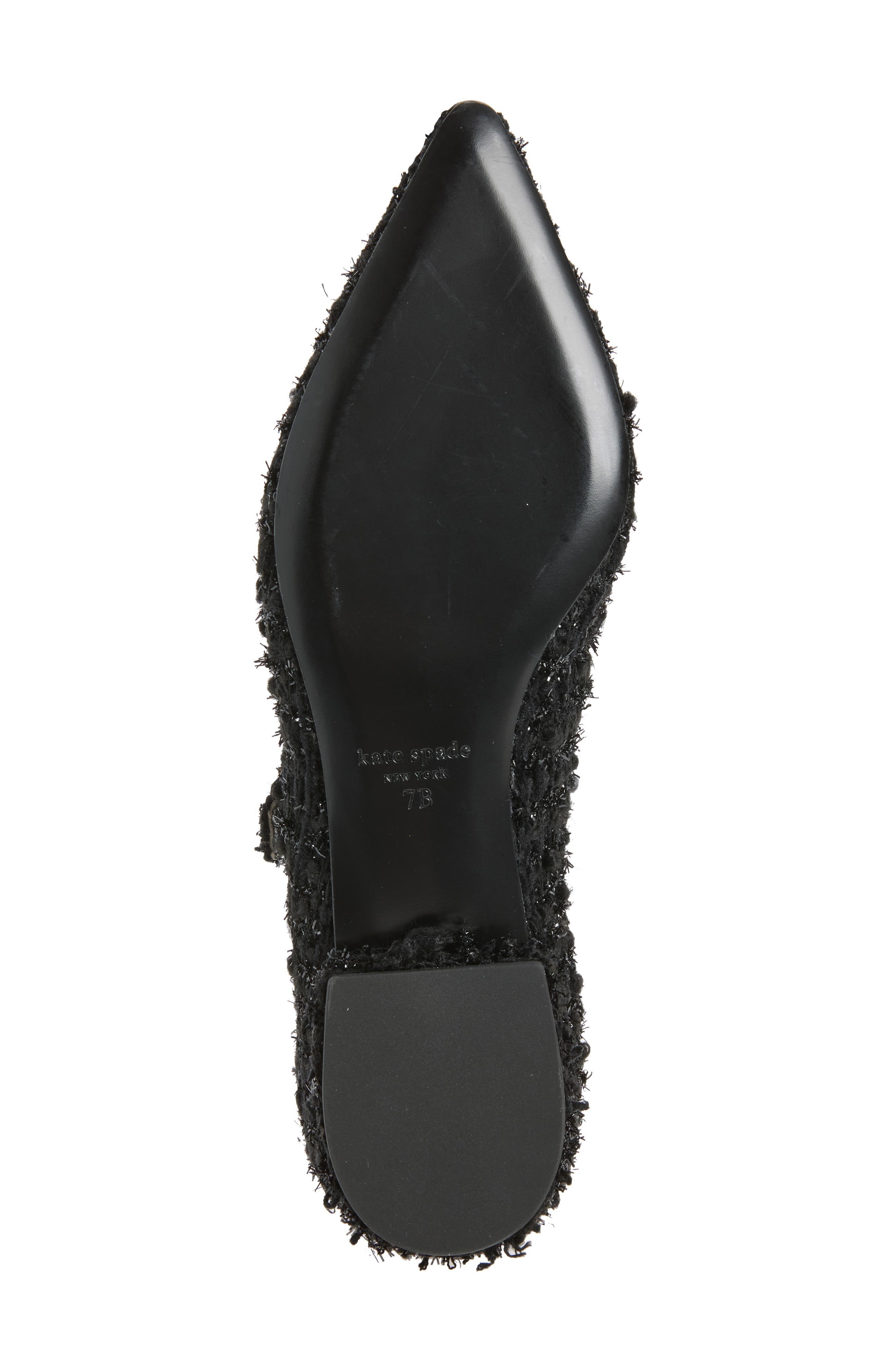 maya pearl mary jane flat, Alternate, color, BLACK
