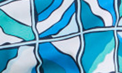 Original Penguin Wavy 5-inch Swim Trunks In Crystal Blue
