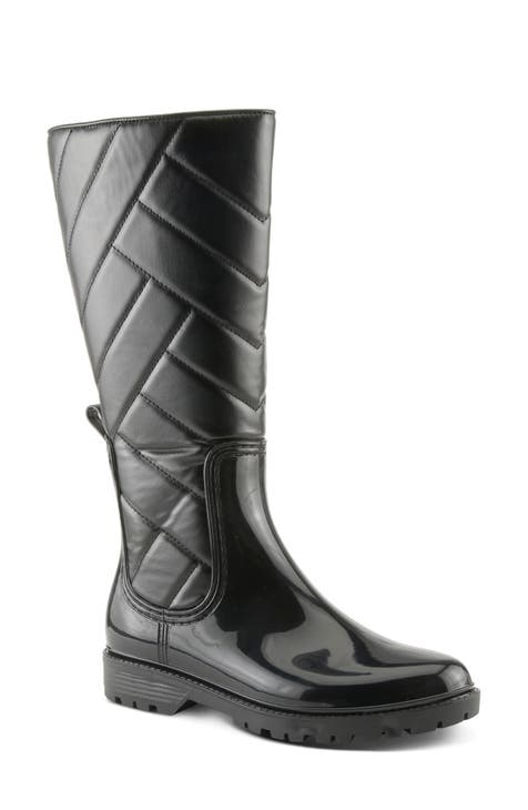 Womens shops quilted rain boots