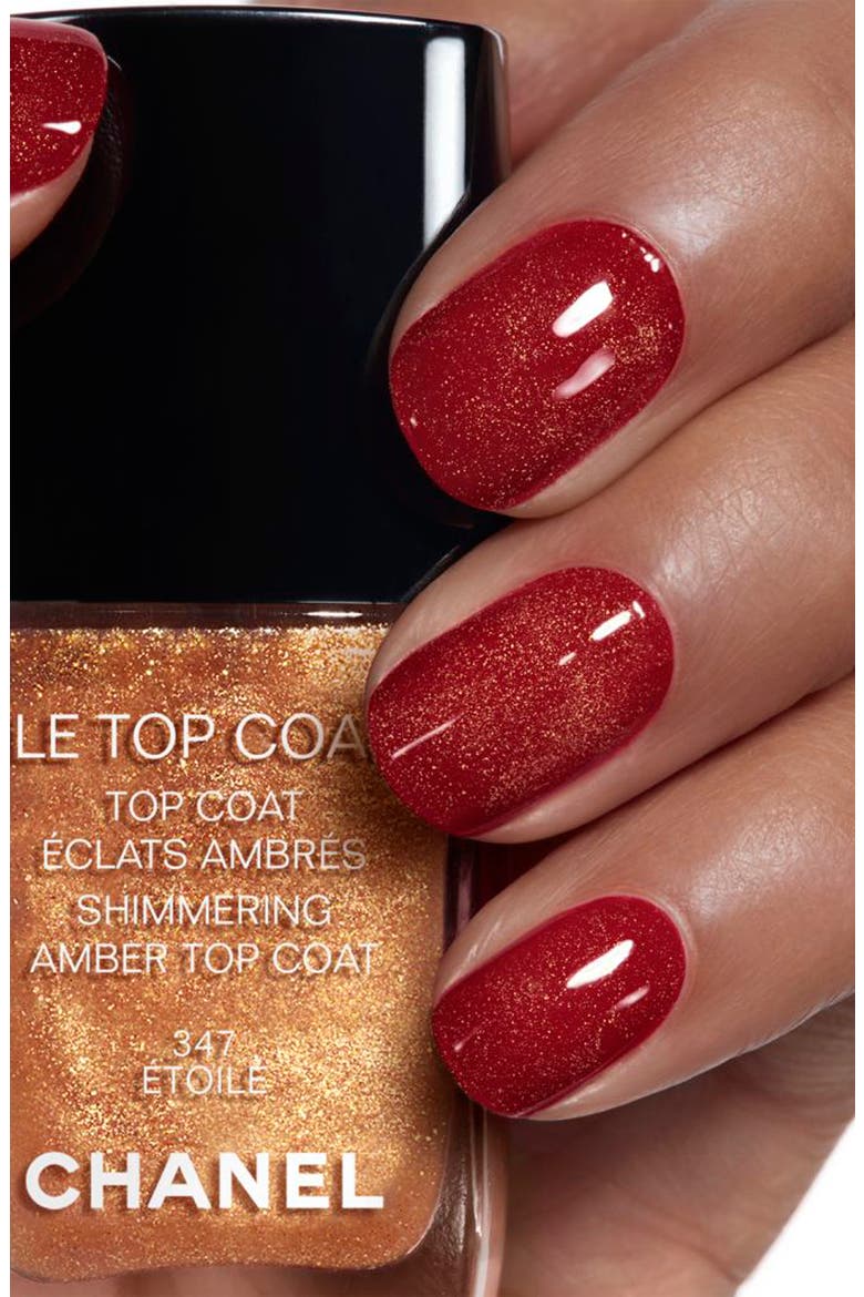 LE TOP COAT Shimmering Amber Top Coat, Alternate, color, 347 ETOILE