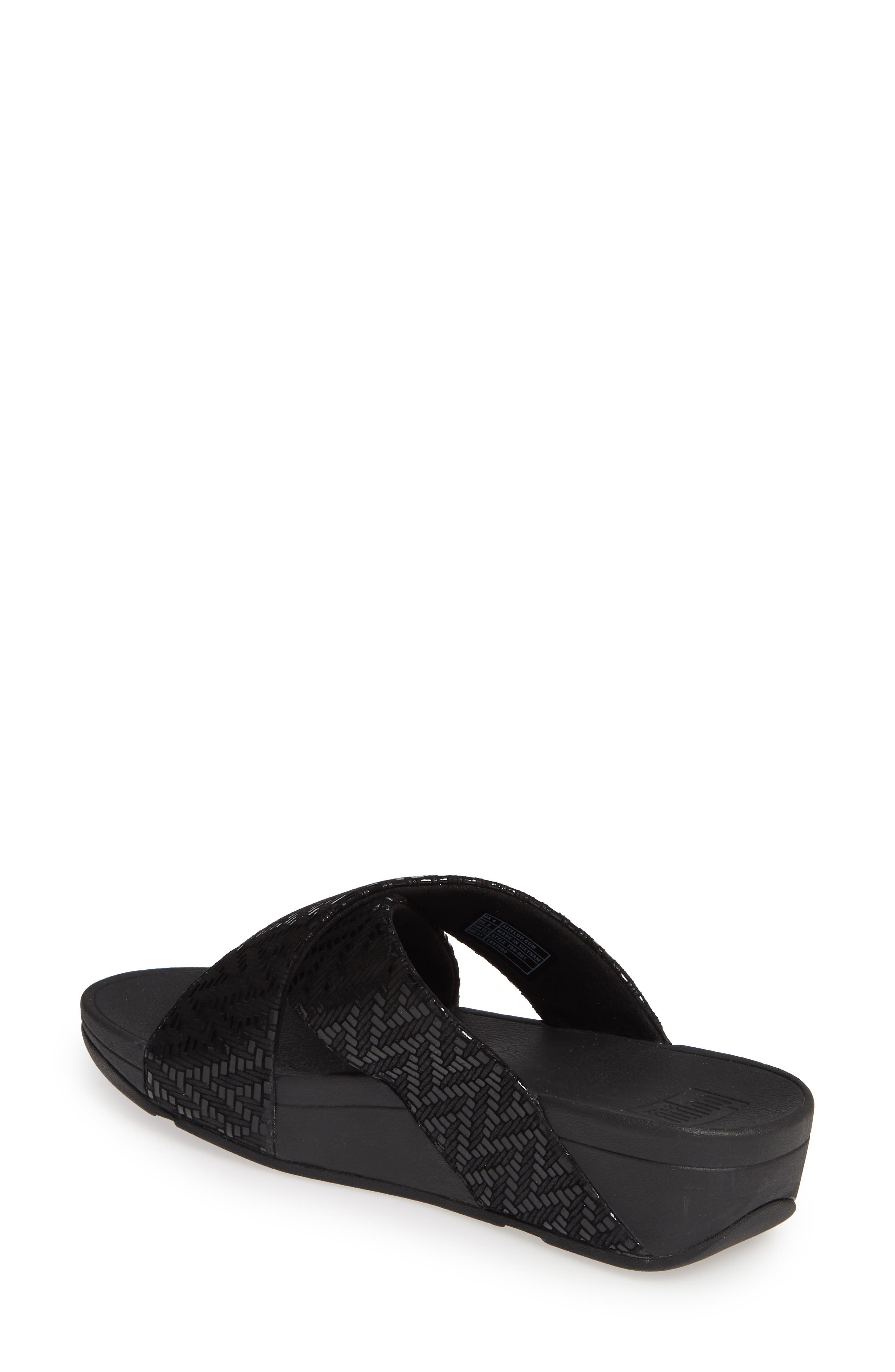 FitFlop Lulu Chevron Slide Sandal, Alternate, color, 