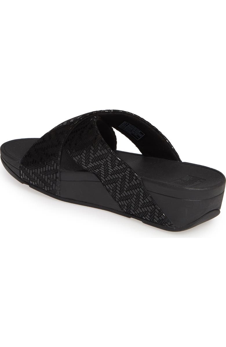 FitFlop Lulu Chevron Slide Sandal, Alternate, color,