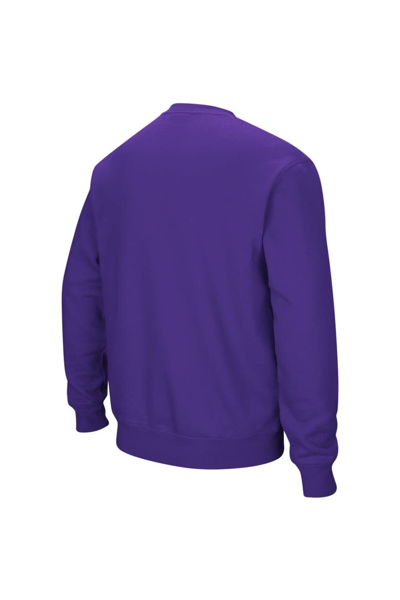 Men's Colosseum Purple Kansas State Wildcats Arch & Logo Crew Neck Sweatshirt, Alternate, color, Purple