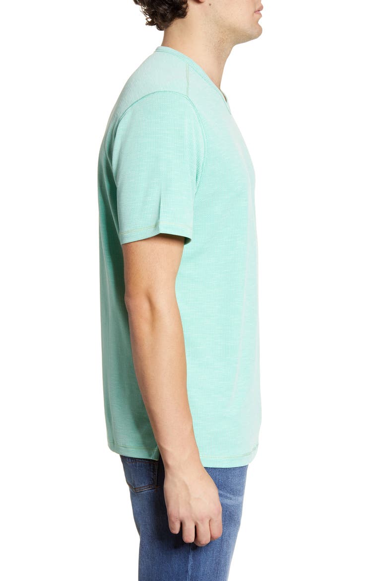 Tropicool Paradise V-Neck T-Shirt, Alternate, color, AQUA ALOHA