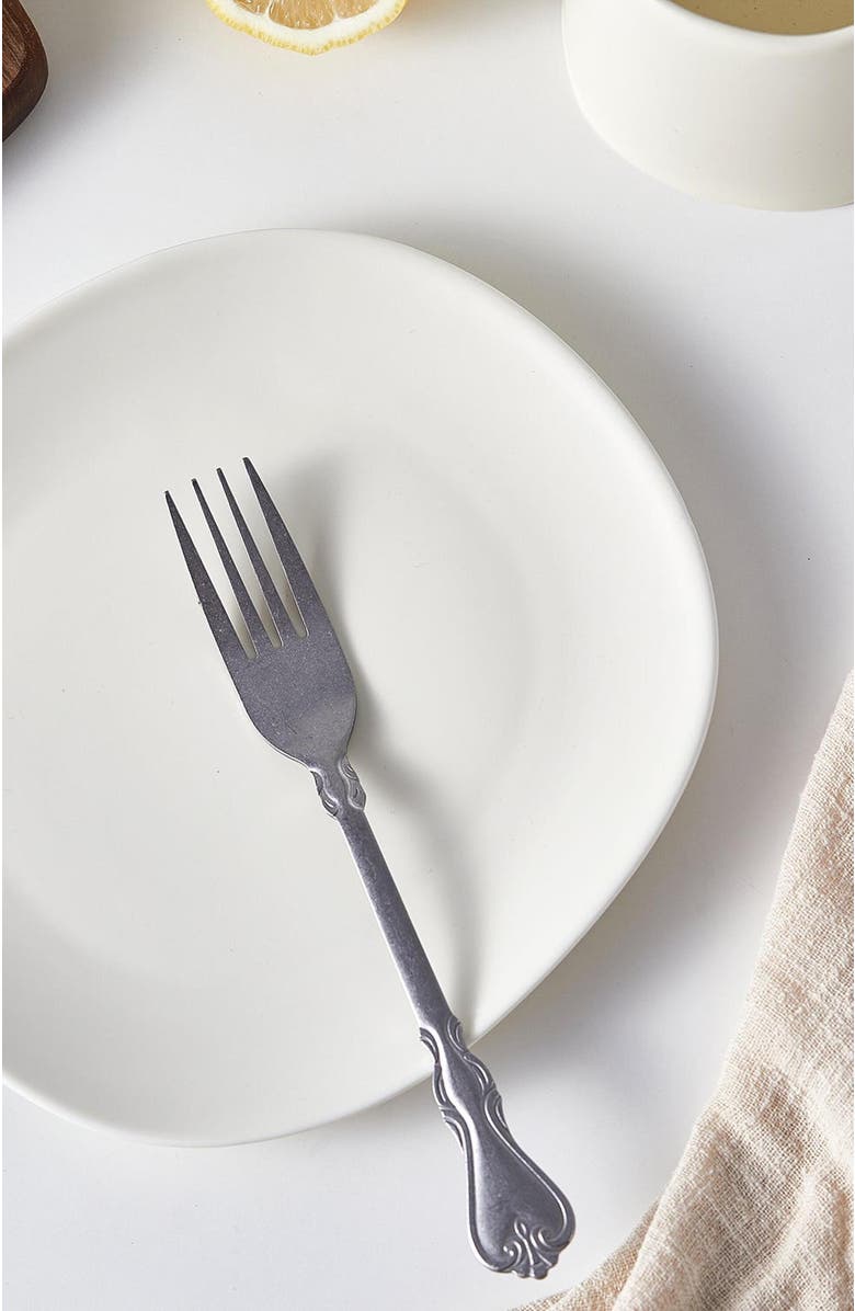 Stone Lain Delilah Porcelain 6-Piece Salad Plate Set, Alternate, color, Cream