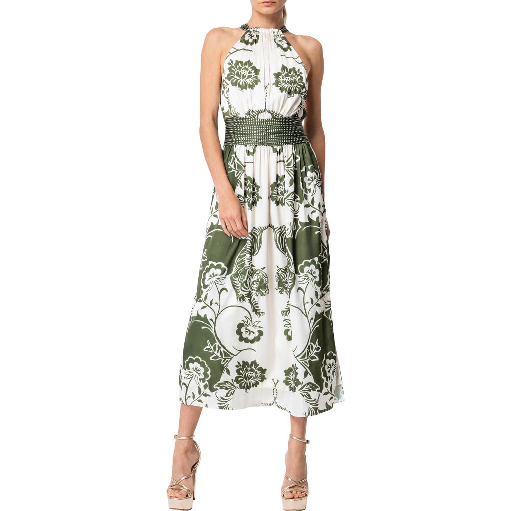 CIEBON CIEBON LYNA PRINT SLEEVELESS MAXI DRESS