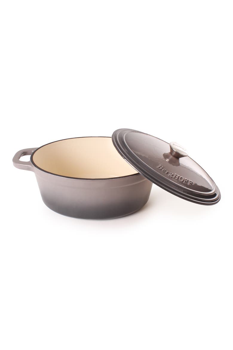 Neo Cast Iron Stockpot 4-Piece Set, Alternate, color, OYSTER