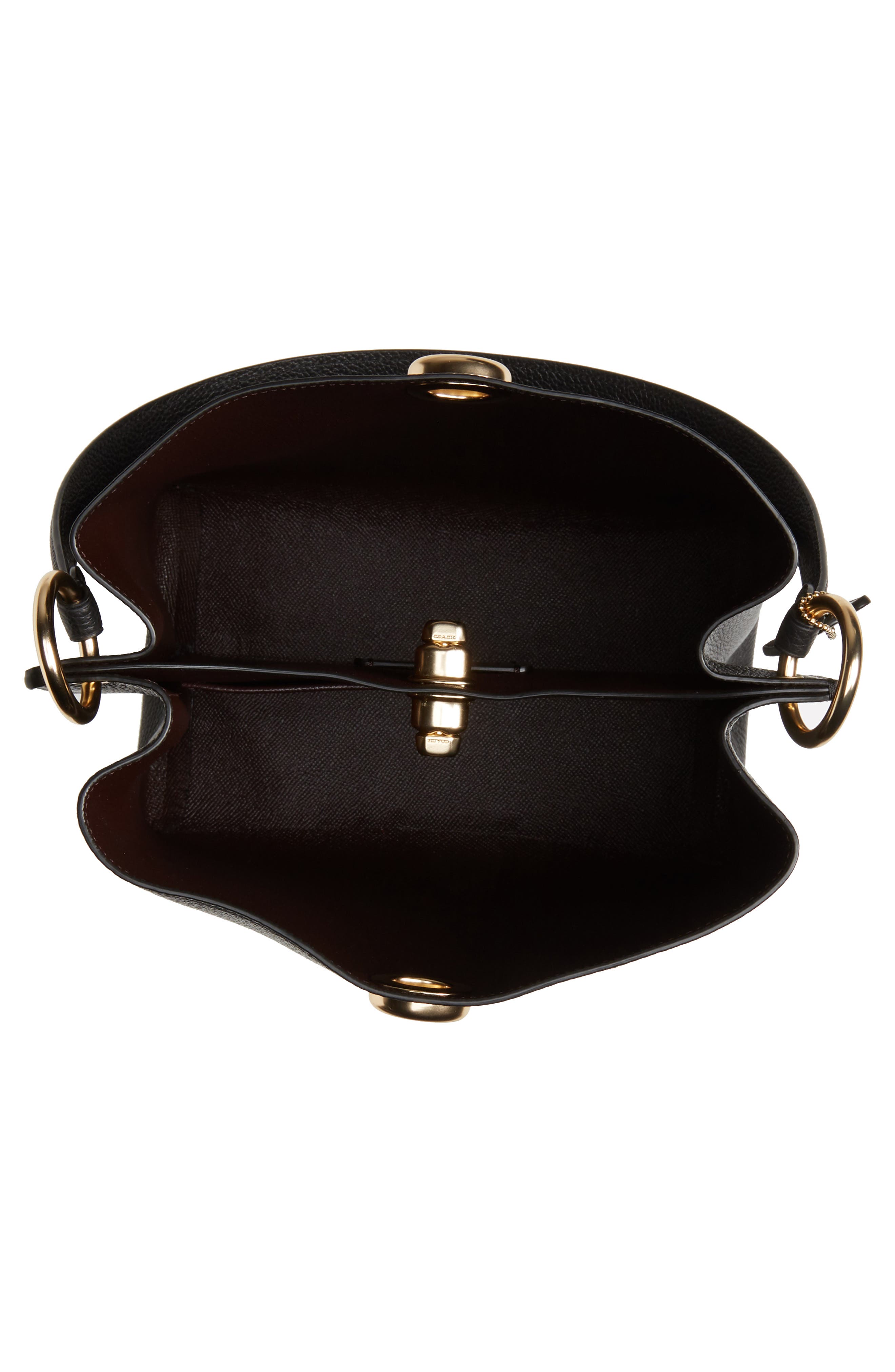 COACH Charlie Leather Bucket Bag, Alternate, color, 