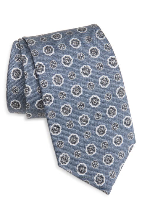 Geometric Silk Necktie