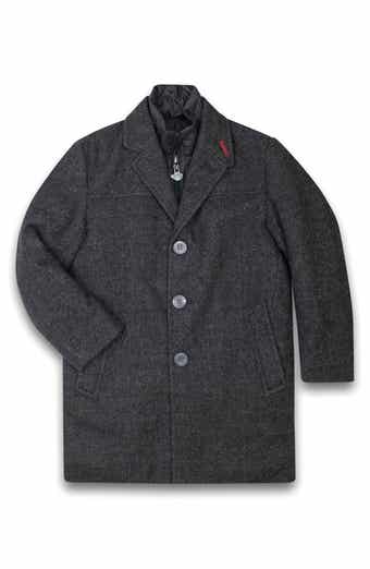 Kids' New City Tweed Overcoat with Bib
