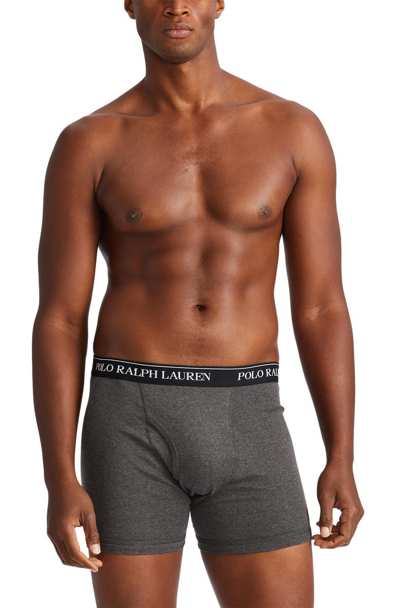 Polo Ralph Lauren Assorted 3-Pack Wicking Boxer Briefs, Alternate, color, Multicolor