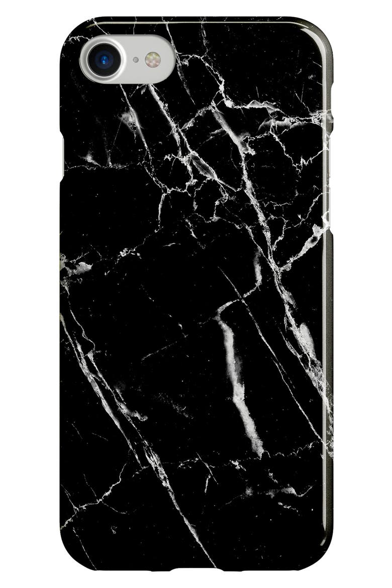 Black Marble iPhone 6/6s/7/8 Case, Main, color, BLACK MARBLE