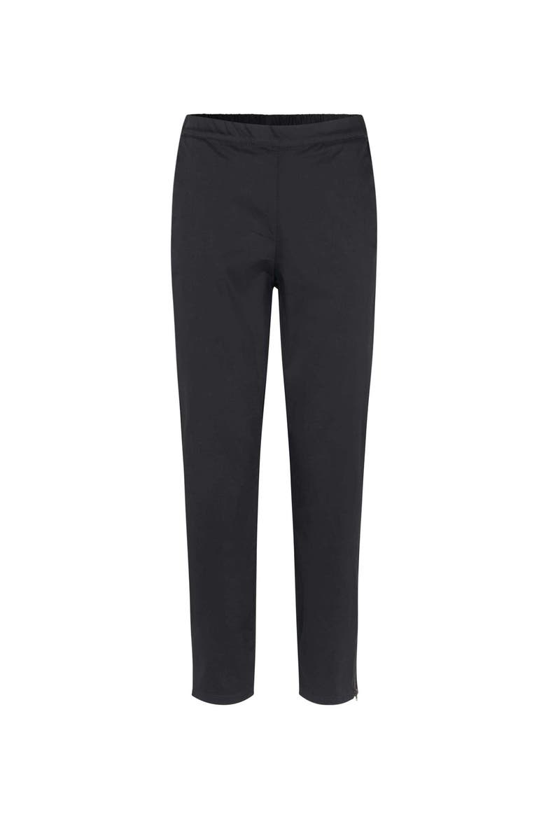 MaPadme Elastic Waist Cropped Pants, Alternate, color, Black