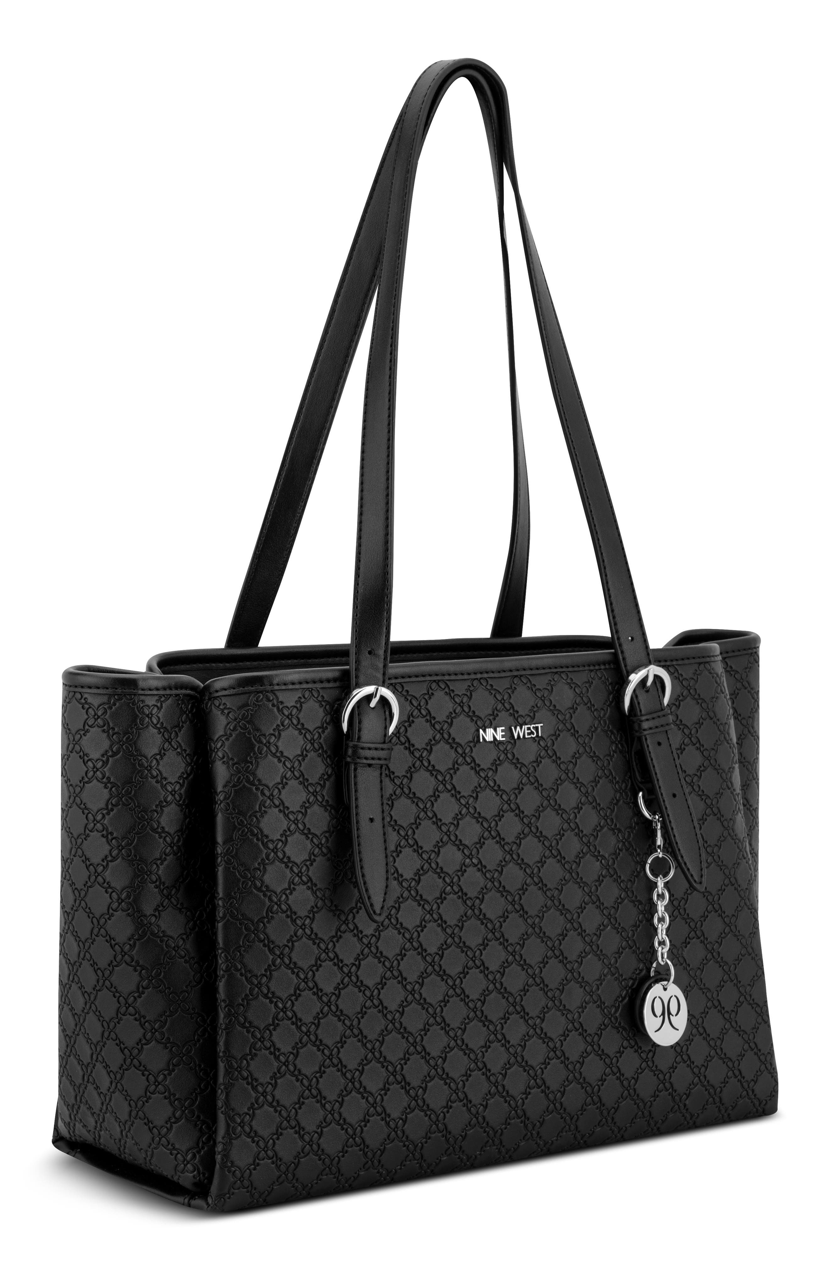 Nine West Kieran Carryall Tote Bag, Alternate, color, Black
