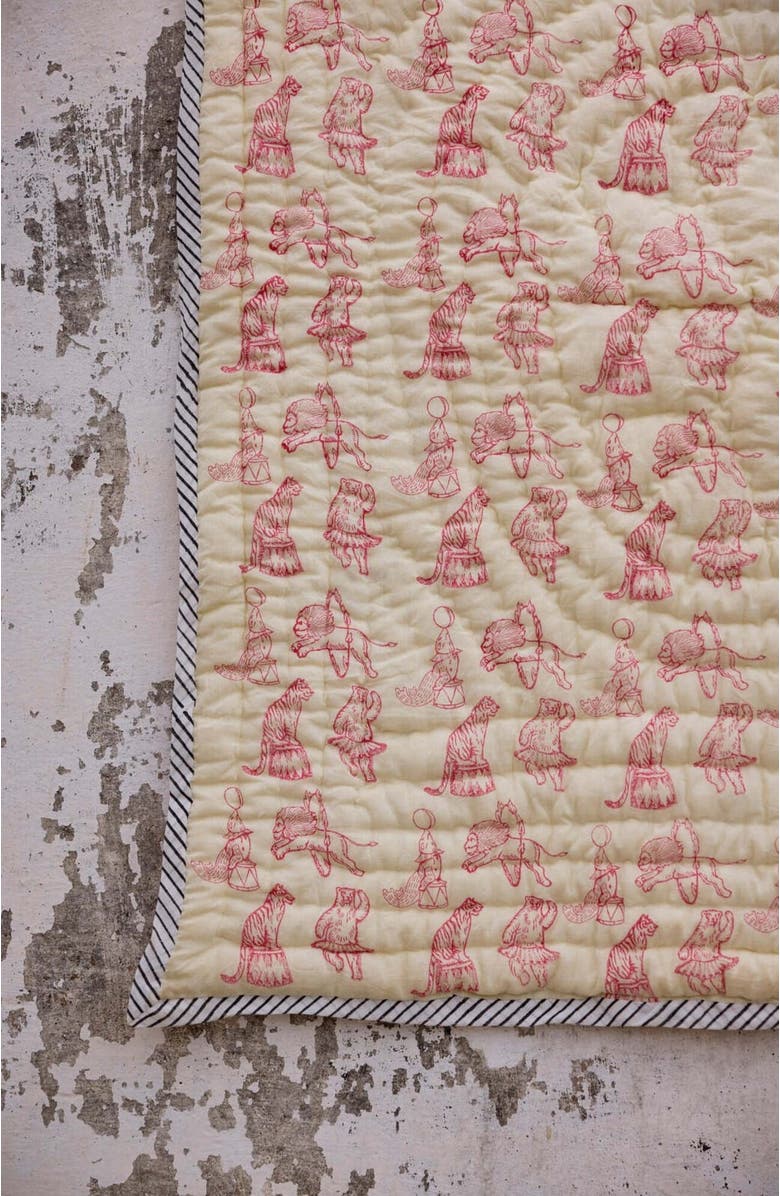 CQC LA Circus Baby Quilt - Baby, Alternate, color, Pink