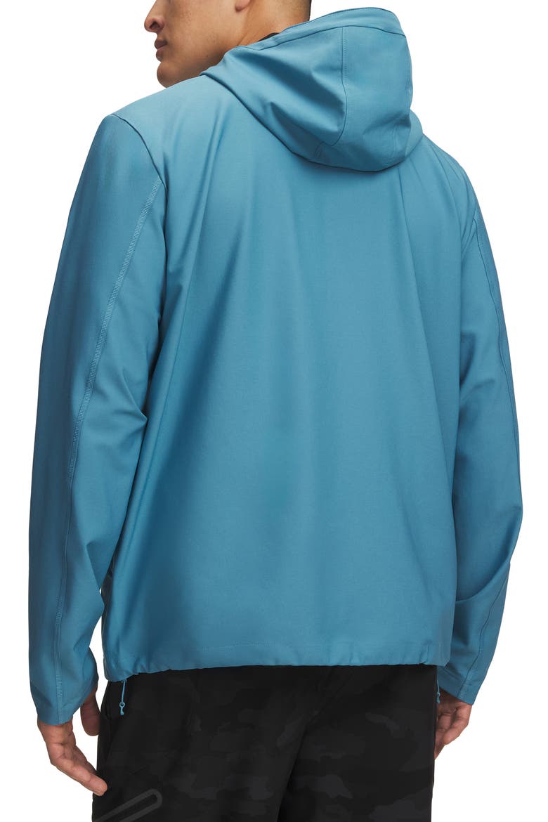 UA Unstoppable Woven Full Zip Hoodie, Alternate, color, BOUNDLESS BLUE