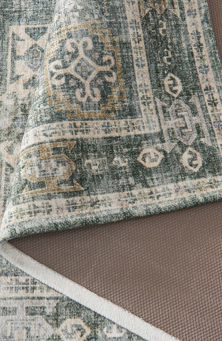 Woven & Weft Medallion Machine-Washable Rug, Alternate, color,