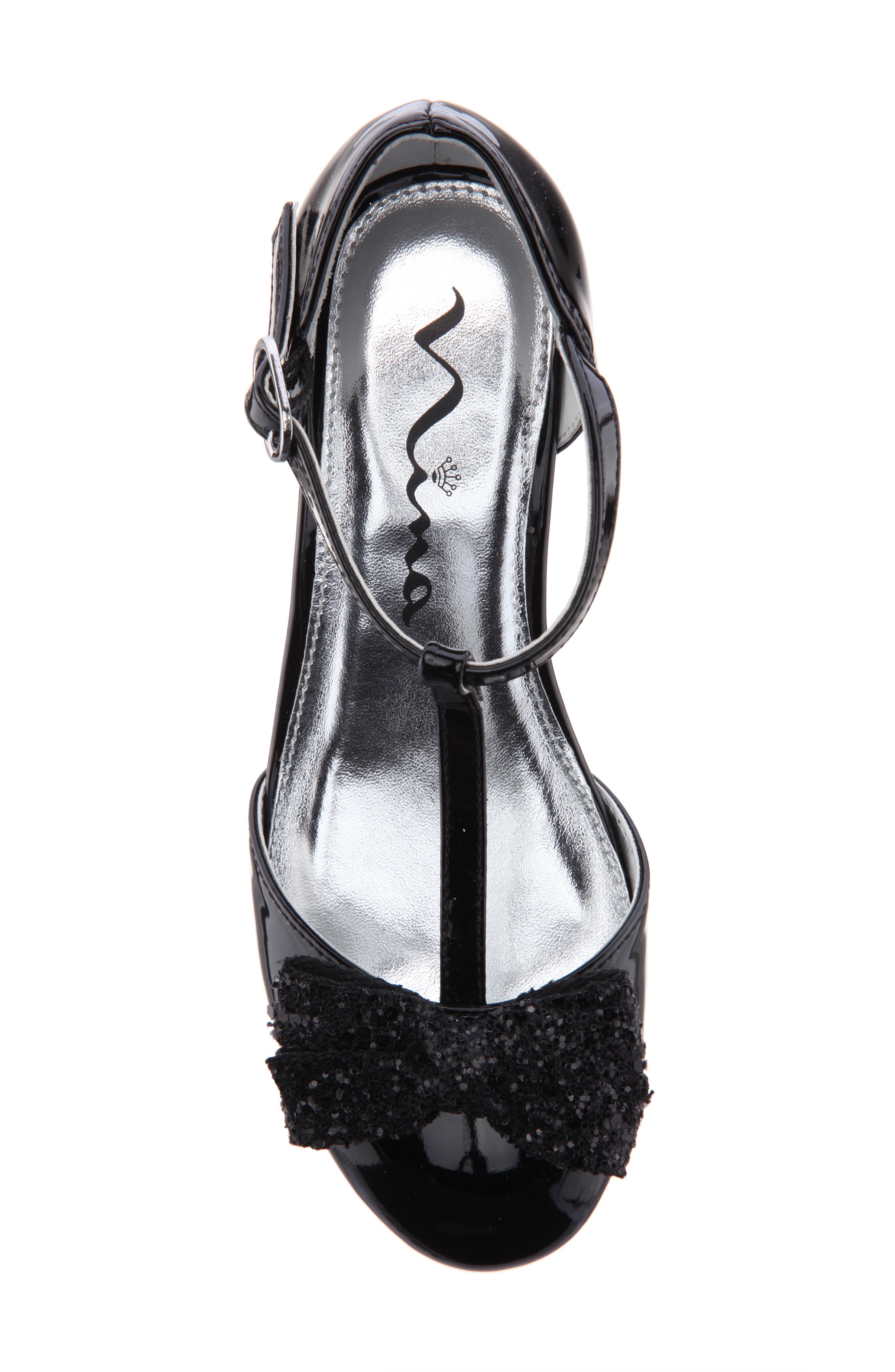 Nina Noemy Glitter Bow Dress Shoe, Alternate, color, 