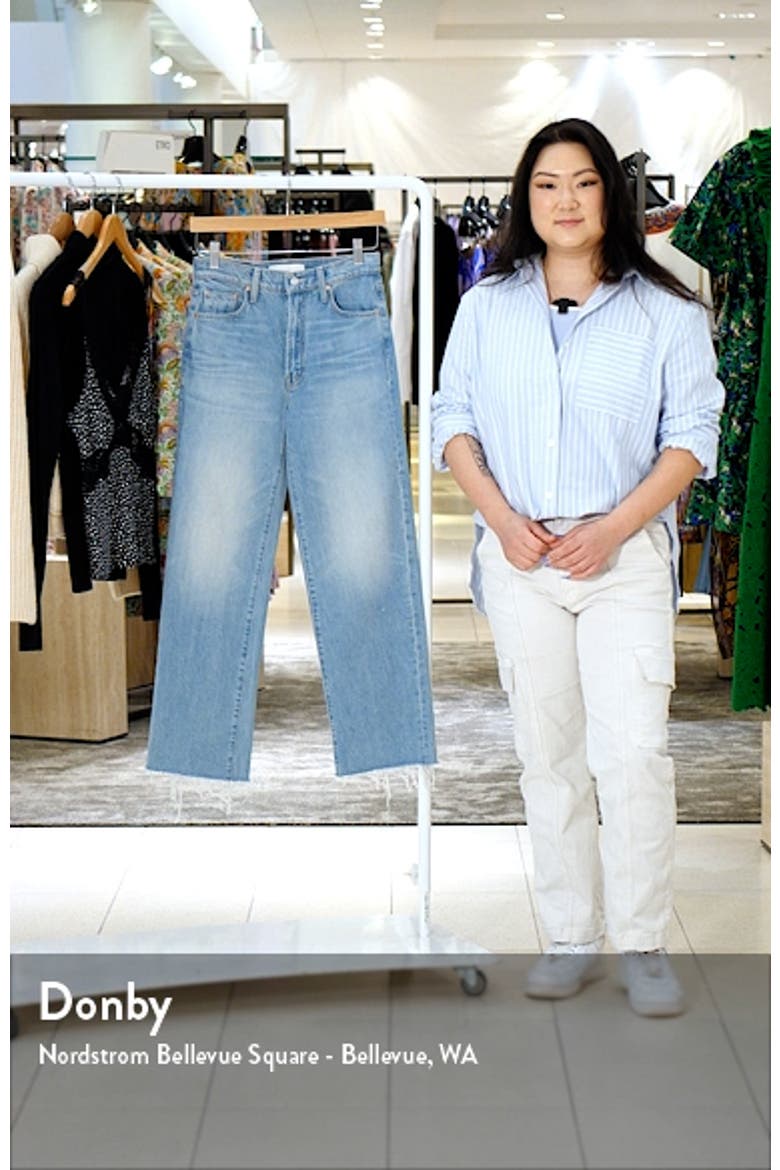 The Rambler Raw Hem Ankle Straight Leg Jeans video