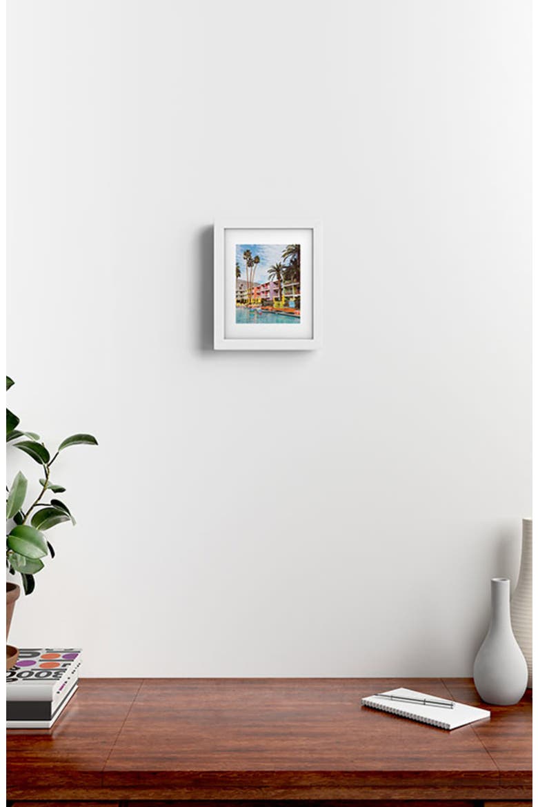 Palm Springs Pool Day VII Framed Art Print, Alternate, color, BLUE