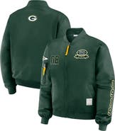 WEAR by Erin Andrews Women's WEAR by Erin Andrews Green Green Bay Packers Patch Full-Zip Bomber Jacket