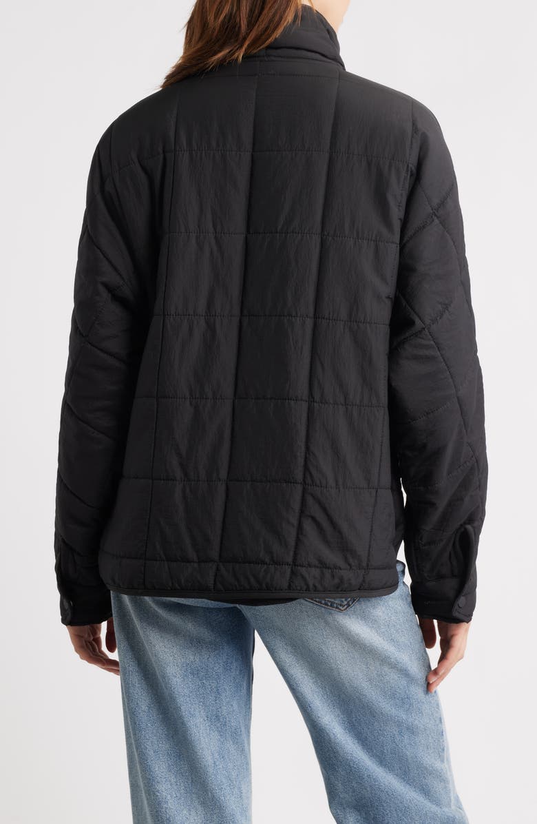 Thread & Supply Box Quilted Zip Jacket, Alternate, color, Black