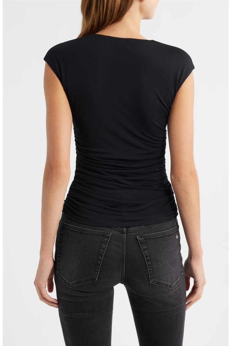 Luca Twist Front Top, Alternate, color, BLACK