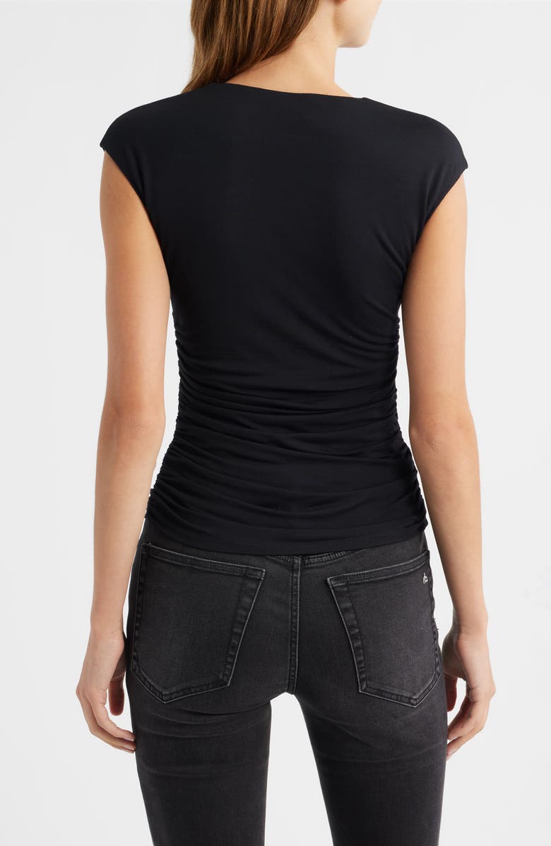 rag & bone Luca Twist Front Top, Alternate, color, Black