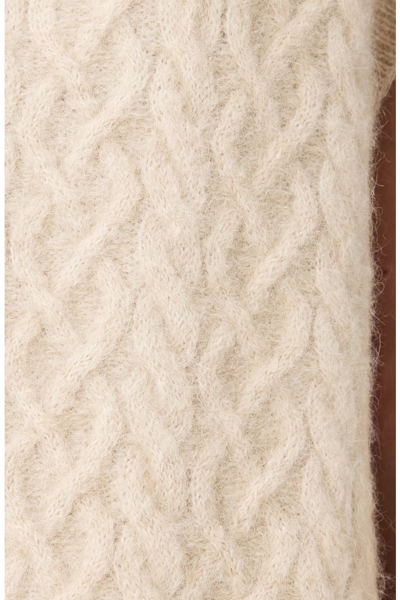 Sirius Cable Alpaca Blend Sweater Vest, Alternate, color, PEARL WHITE