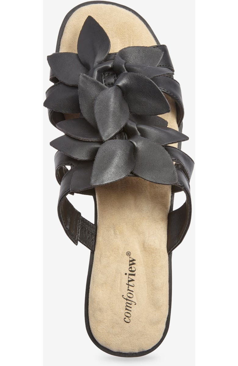 Comfortview The Paula Slip On Sandal, Alternate, color, Black