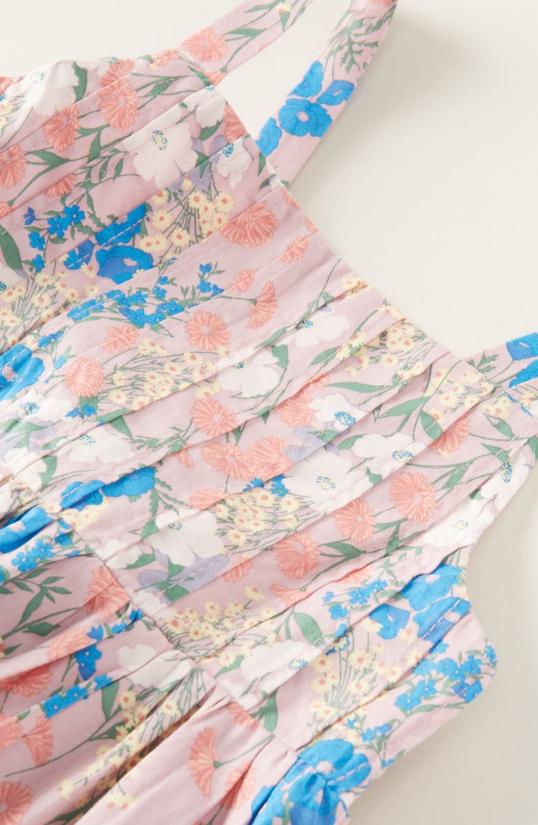 Nordstrom Kids' Pintuck Cotton Sundress, Alternate, color, Purple Fragrant Louise Floral