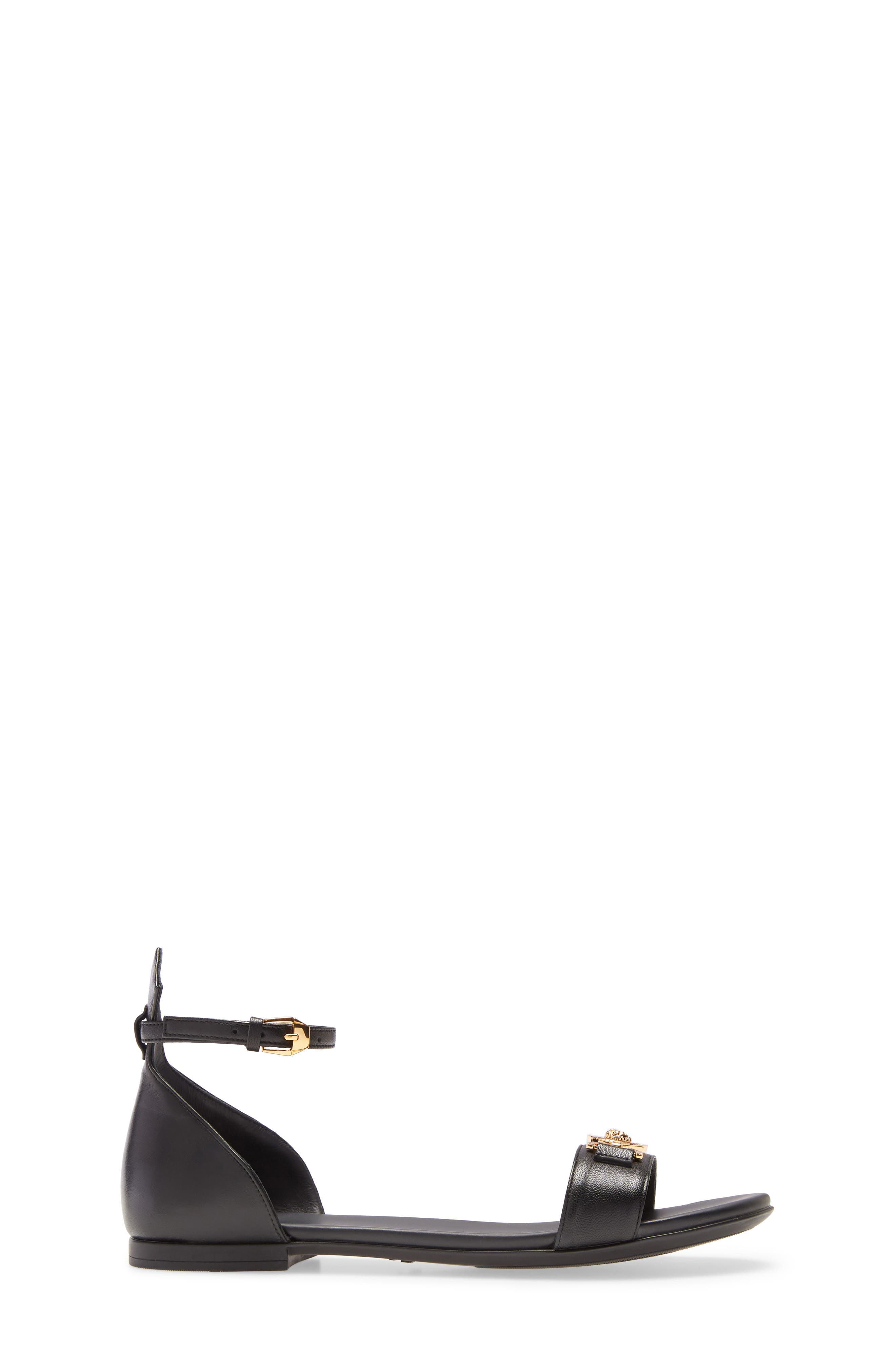 Versace First Line Ankle Strap Sandal, Alternate, color, 