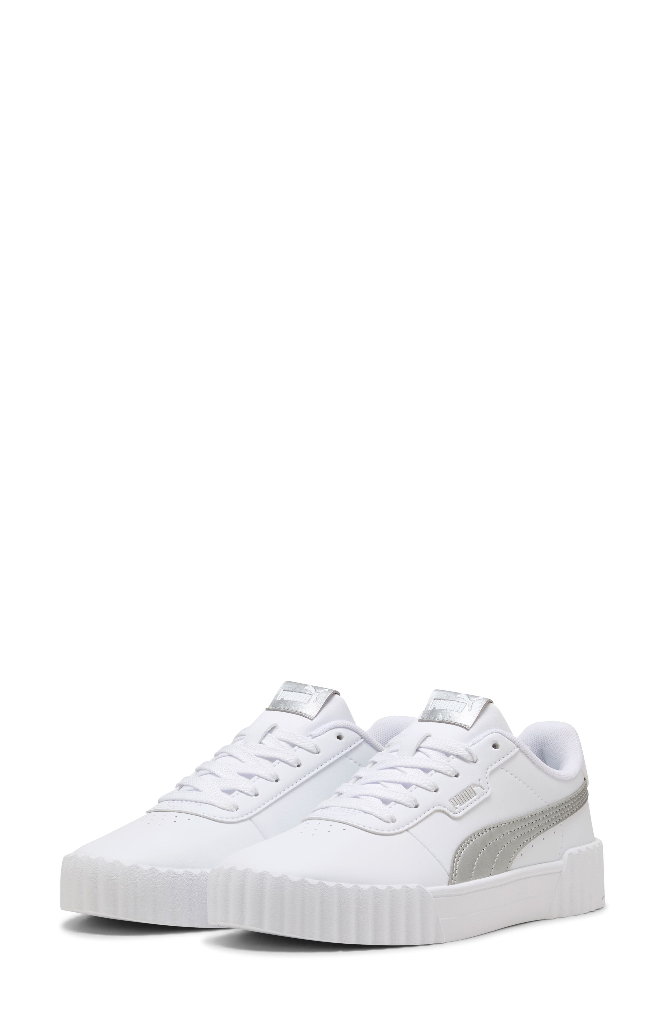 Carina 3.0 Sneaker, Alternate, color, PUMA WHITE/ PUMA SILVER