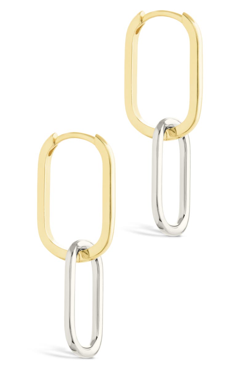 Sterling Forever Raleigh Link Drop Earrings, Alternate, color, Gold