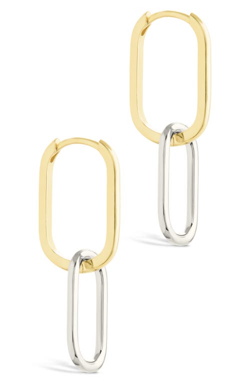 Sterling Forever Raleigh Link Drop Earrings In Gold