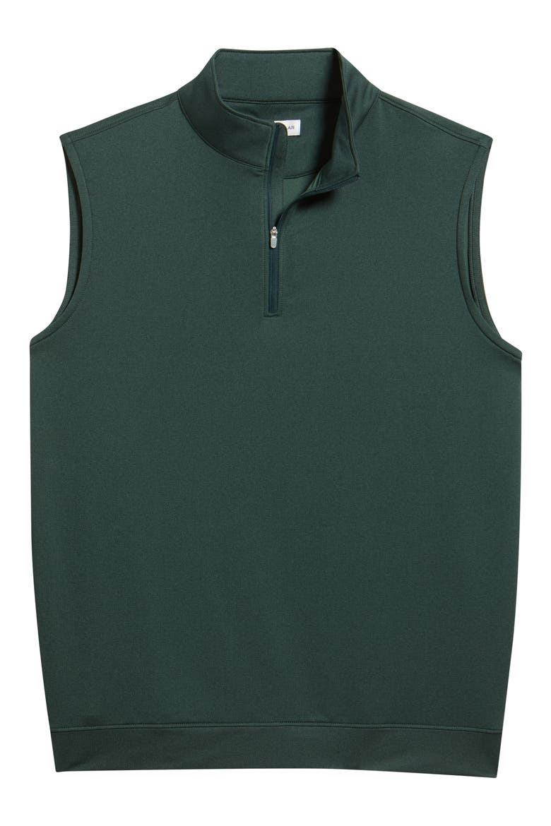 Galway Melange Performance Quarter Zip Vest, Main, color, PINE BROOK