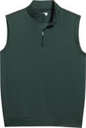 Peter Millar Galway Melange Performance Quarter Zip Vest