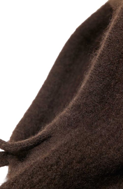 Maje Yak Wool Balaclava In Brown