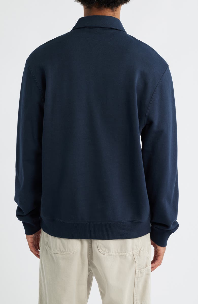 Carhartt Work In Progress French Terry Polo Sweatshirt, Alternate, color, Deep Night