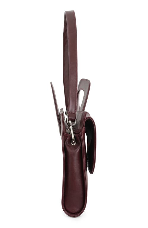 Jeffrey Campbell Lorelai Double Strap Leather Satchel In Wine