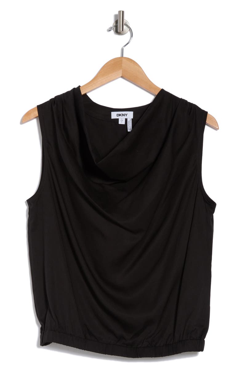 DKNY Cowl Neck Shell, Alternate, color,