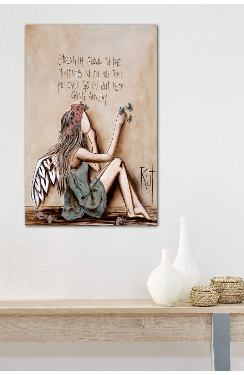 iCanvas Strength Grows by Rut Art Creations Canvas Wall Art 18" x 26", Alternate, color, 