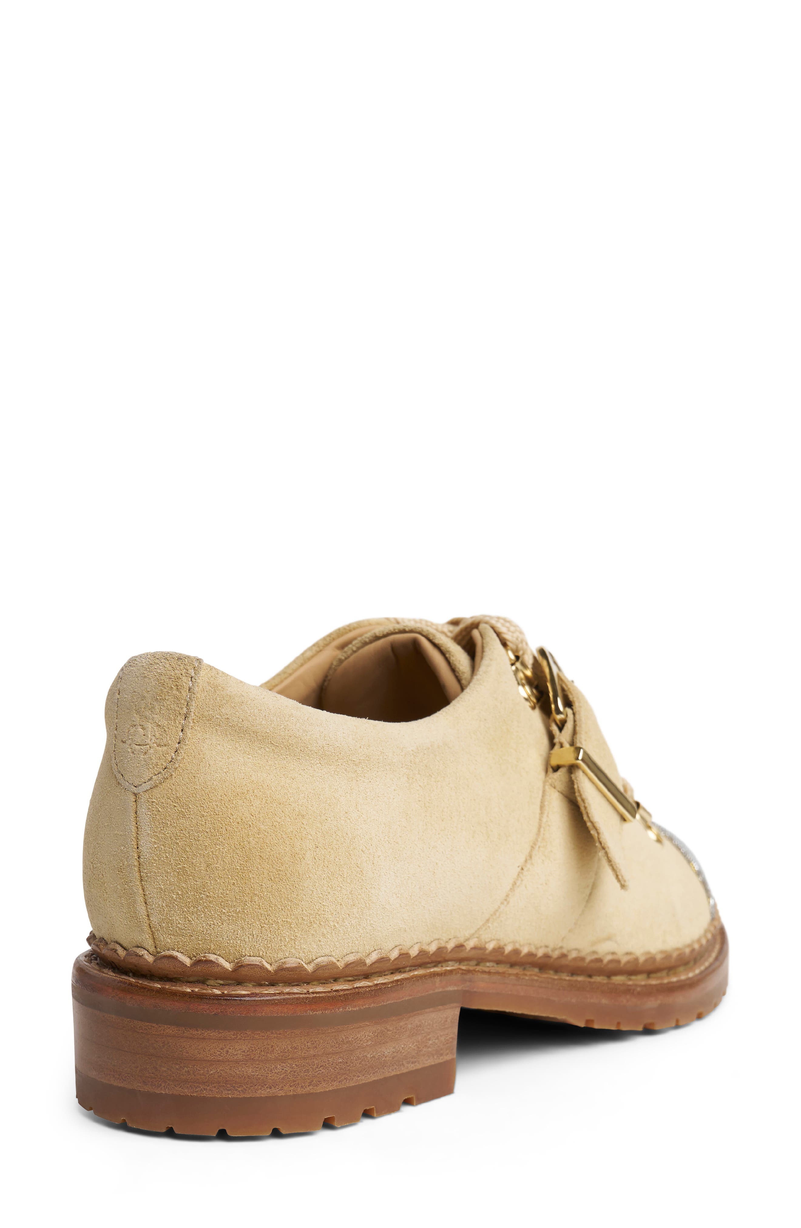 The Office of Angela Scott Mr. Logan Cap Toe Oxford, Alternate, color, Tan Metallic