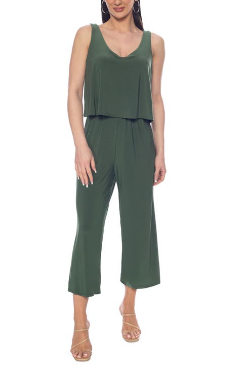 Overlay Crop Jumpsuit